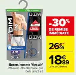 Carrefour DIM Boxers homme offre