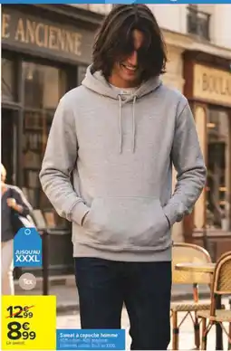 Carrefour Tex Sweat à capuche homme offre