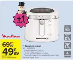 Carrefour Moulinex Friteuse classique offre