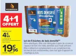 Carrefour WOODSTOCK Bois densifié offre