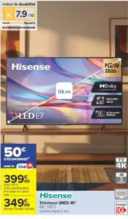 Carrefour Hisense Téléviseur QNED 4K offre