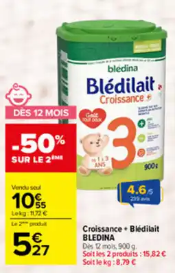 Carrefour Blédina Blédilait Croissance offre