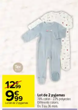 Carrefour Tex BABY pyjamas offre