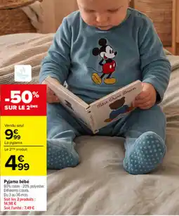 Carrefour Disney Pyjama bébé offre