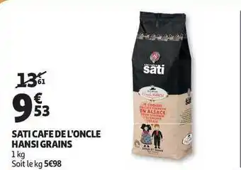 Auchan Direct Sati Café De L'oncle Hansi Grains offre