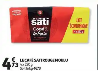 Auchan Direct Le Café Sati Rouge Moulu offre