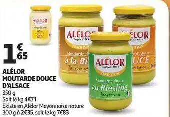 Alélor Moutarde Douce D'alsace