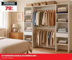Brico Dépôt Kit dressing double coloninie blanc offre