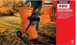 Brico Dépôt Feider - broyeur thermique 220cm + 2 taies d'occuits x-ocific offre