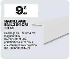 Brico Dépôt 3m - habillage en l3x4 cm offre