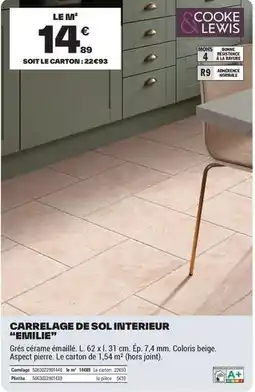 Brico Dépôt Carrelage de sol interieur offre