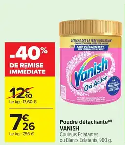 Carrefour VANISH Poudre détachante offre