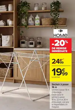 Carrefour Séchoir à poser 16 m offre