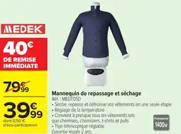 Carrefour MEDEK Mannequin de repassage et séchage offre
