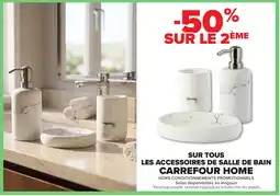 Carrefour Sur tous les accessoires de salle de bain carrefour home offre