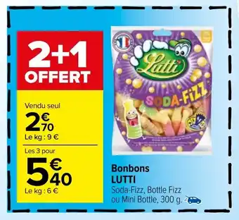 Carrefour Bonbons LUTTI offre