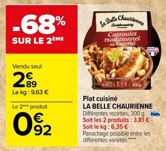 Carrefour Plat cuisiné LA BELLE CHAURIENNE offre