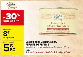 Carrefour Cassoulet de castelnaudary REFLETS DE FRANCE offre