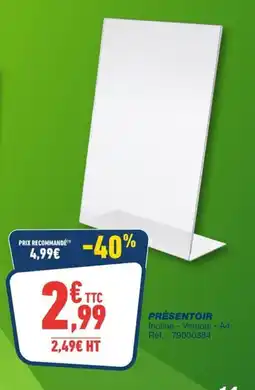 Bureau Vallée PRÉSENTOIR offre