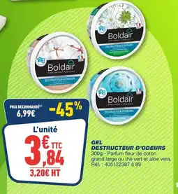 Bureau Vallée Boldair Destructeur d'odeurs offre