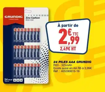 GRUNDIG Piles AAA