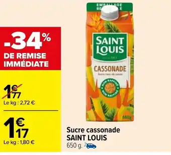 Carrefour Sucre cassonade SAINT LOUIS offre