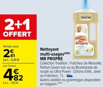 Carrefour Nettoyant multi-usages MR PROPRE offre