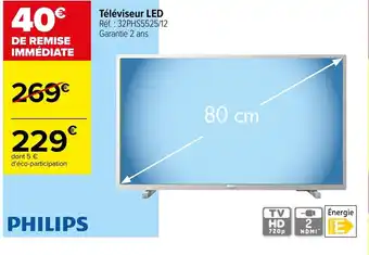 Carrefour Téléviseur LED offre