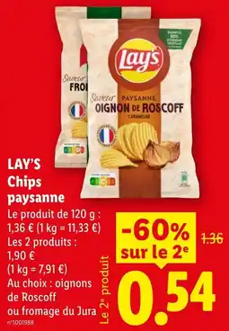 Lidl Lay's Chips paysanne offre