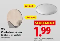 Lidl W5 Crochets ou butées offre