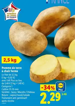 Lidl Pommes de terre de France offre