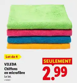 Lidl VILEDA Chiffons en microfibre offre