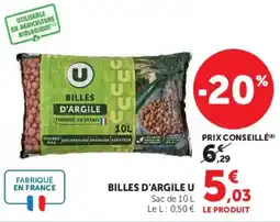 Hyper U BILLES D'ARGILE U offre