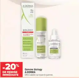 Carrefour A-Derma Gamme biology offre