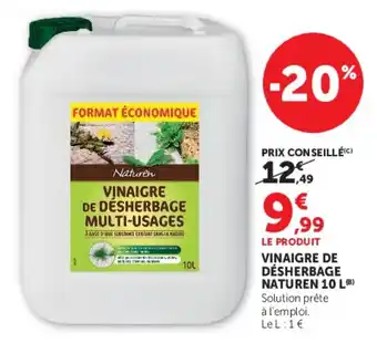Naturen Vinaigre de désherbage multi-usages