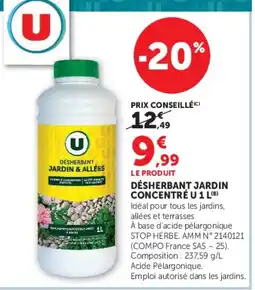 Hyper U U DÉSHERBANT JARDIN & ALLÉES offre