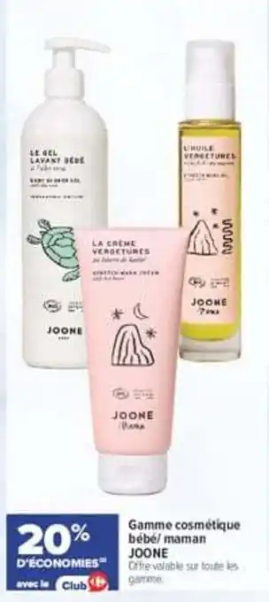 Joone gamme cosmétique bébé/maman