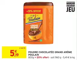 Intermarché Poulain poudre chocolatée grand arôme offre