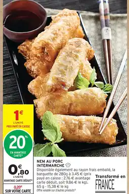 Intermarché Intermarche nem au porc offre