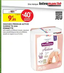 Intermarché Pommette couches premium active t5 x44 offre