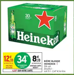 Intermarché Heineken bière blonde offre