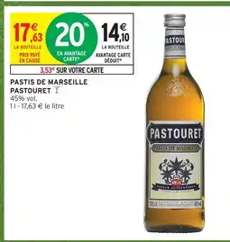 Intermarché Pastouret pastis de marseille offre