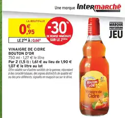 Intermarché Bouton d'or vinaigre de cidre offre