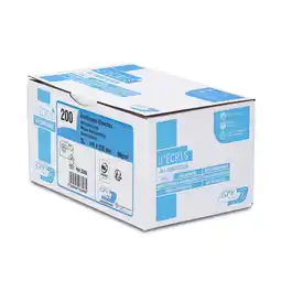 Bureau Vallée Gpv - 200 pochettes enveloppes dl 110 x 220 mm - 90 gr - blanc - bande adhésive ouverture rapide offre