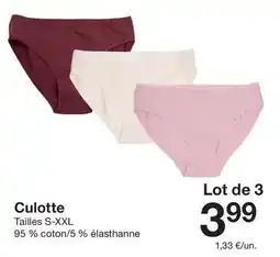 Zeeman Culotte offre