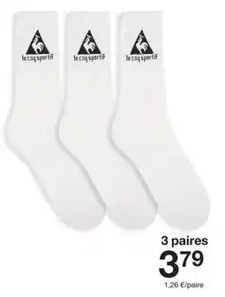 Zeeman Le coq sportif - 3 paires offre