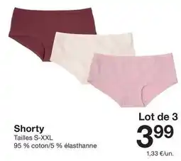 Zeeman Shorty offre