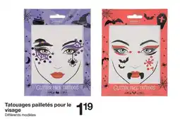 Zeeman Sence - tatouages pailletés pour le visage offre