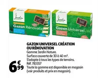 Auchan Direct Gazon Universel Création Ou Rénovation offre