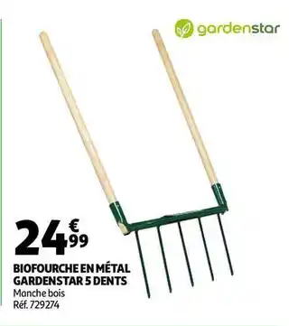 Biofourche En Métal Gardenstar 5 Dents